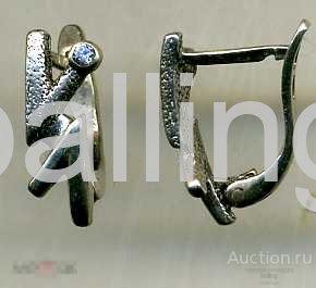 серьги 925 пр серебро 