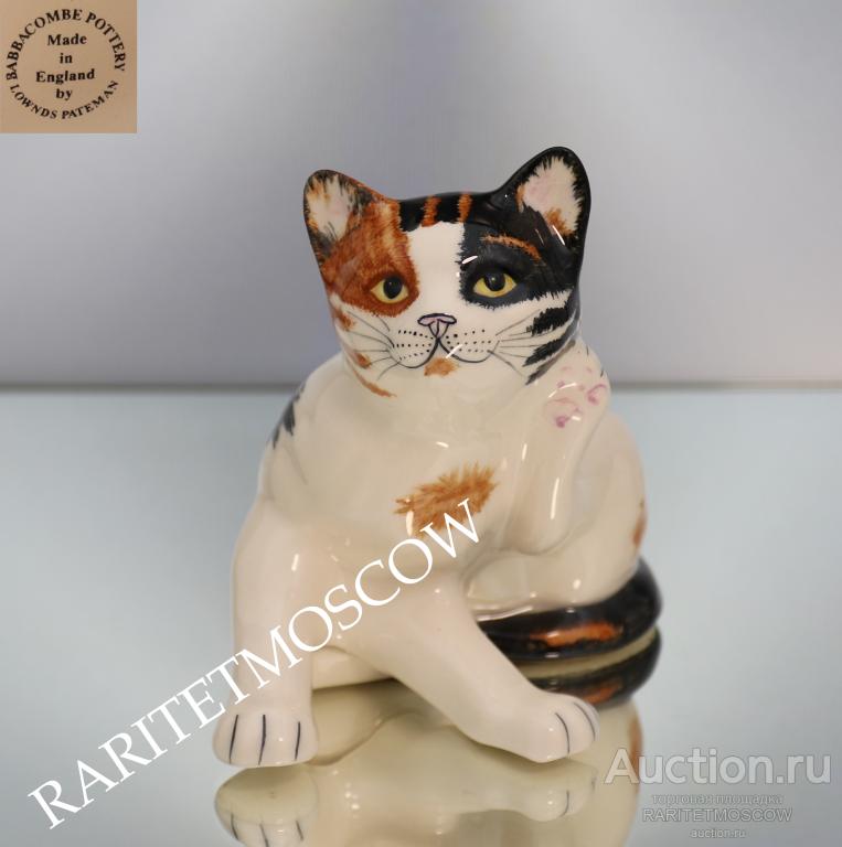 Кот кошка котенок статуэтка фарфор babbacombe pottery Англия 21