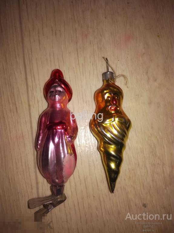 Елочная игрушка  алладин и джин СССР 