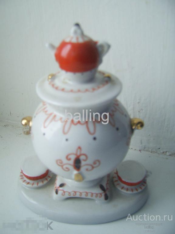 Статуэтка СССР.  Самовар. Фарфор 