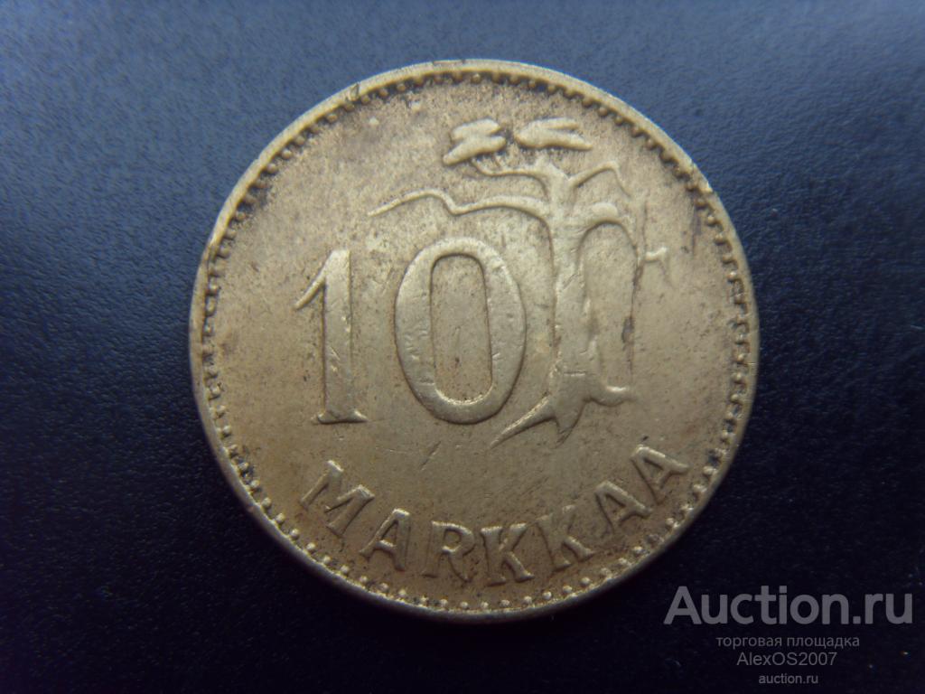 Финляндия 10 марок 1953 г. КМ# 38