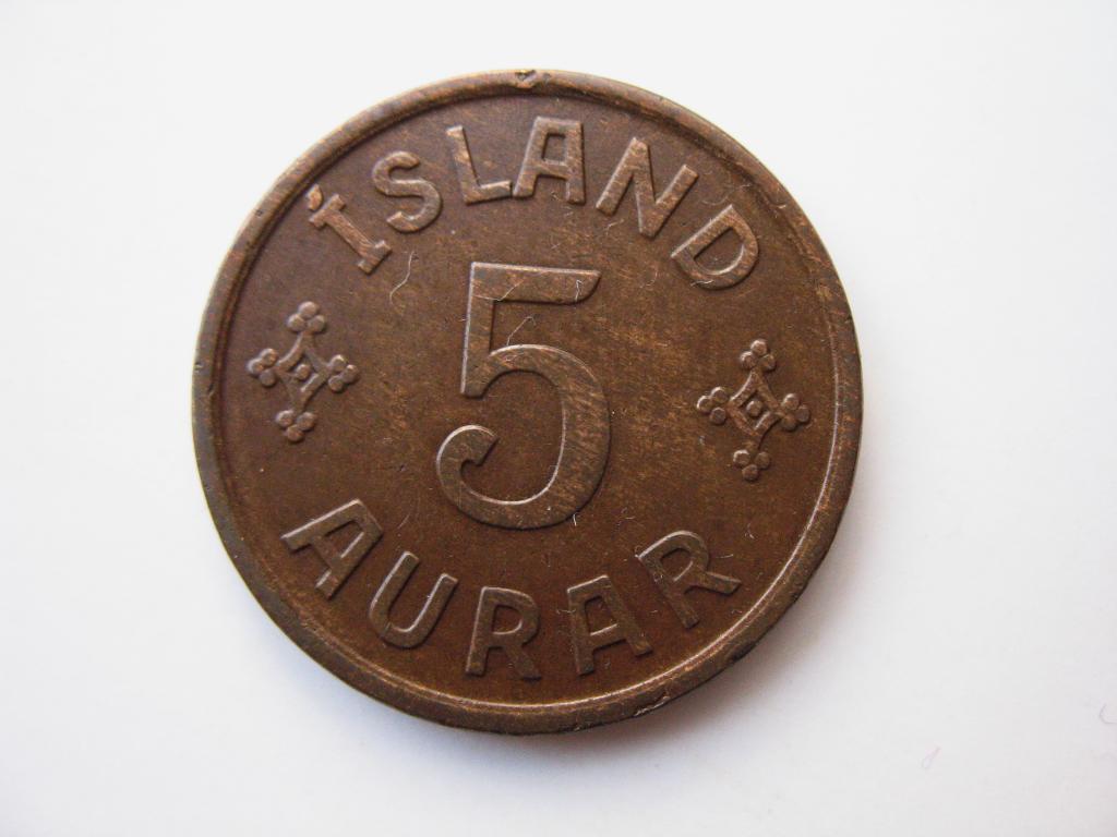5 аурар 1926 года Исландия 