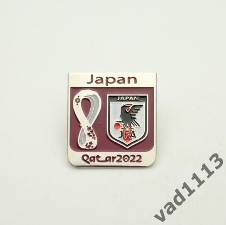 Футбол, значок из набора Чемпионат Мира 2022 Катар участник турнира - Япония.