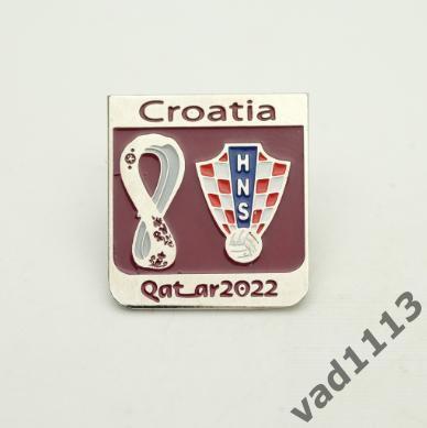 Футбол, значок из набора Чемпионат Мира 2022 Катар участник турнира - Хорватия.