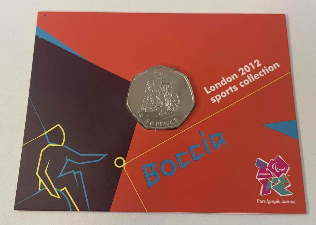 Великобритания 50 пенсов 2011 Бочча Блистер