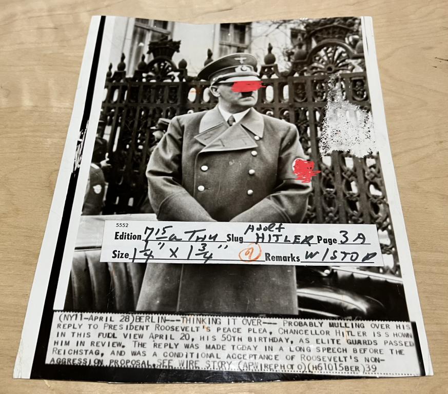 Оригинал Пресс-Фото Германия Адольф ГИТЛЕР 29 апреля 1939 Берлин