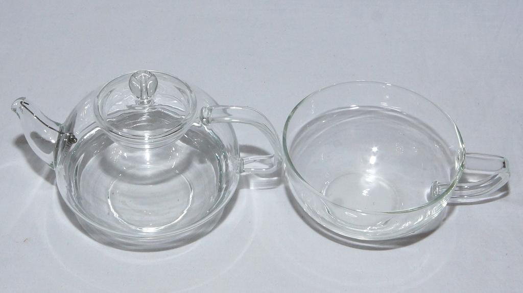 ЧАЙНИК      заварочный + ЧАШКА  стекло   ( К8/17 )
