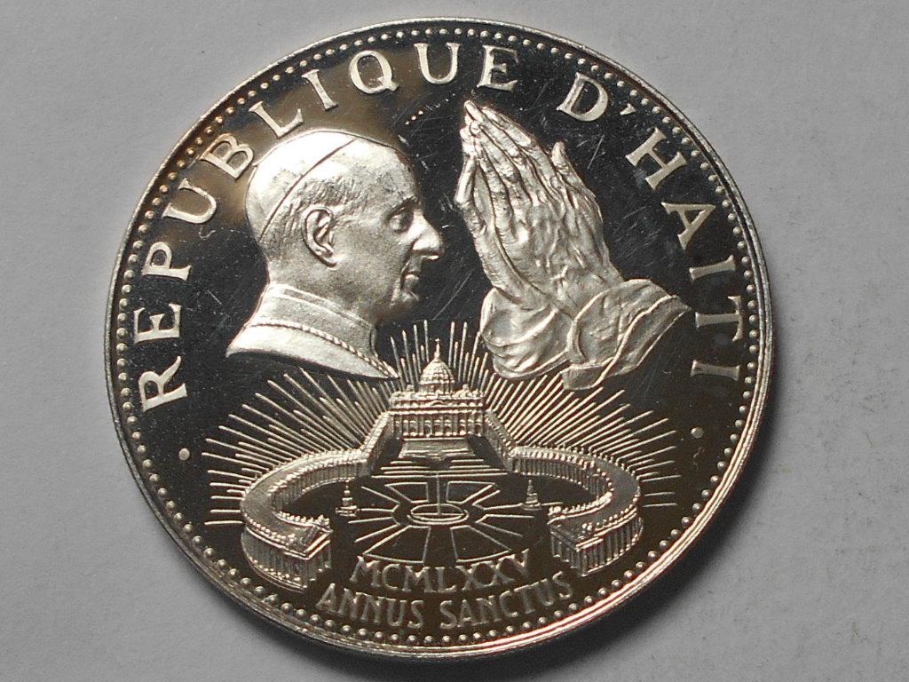 50 гурдов 1974 год гаити серебро