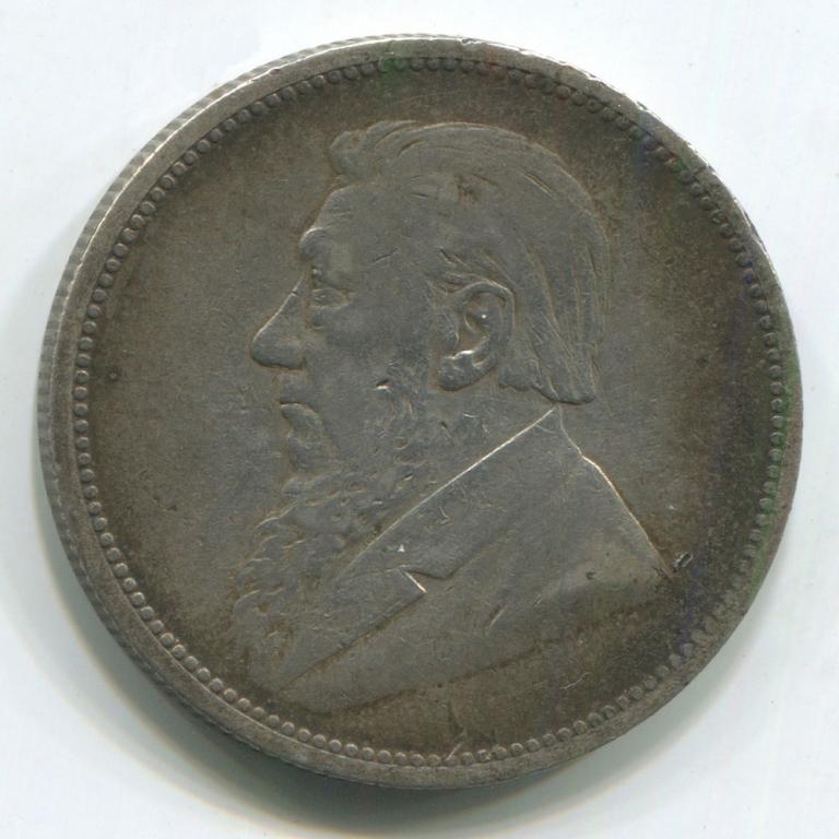 ЮЖНАЯ АФРИКА 2 ШИЛЛИНГА 1895 GVF(Дорогой год)