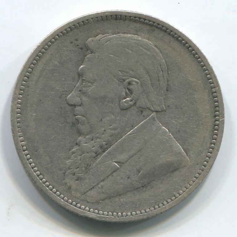 ЮЖНАЯ АФРИКА 2 ШИЛЛИНГА 1895 VF(Дорогой год)
