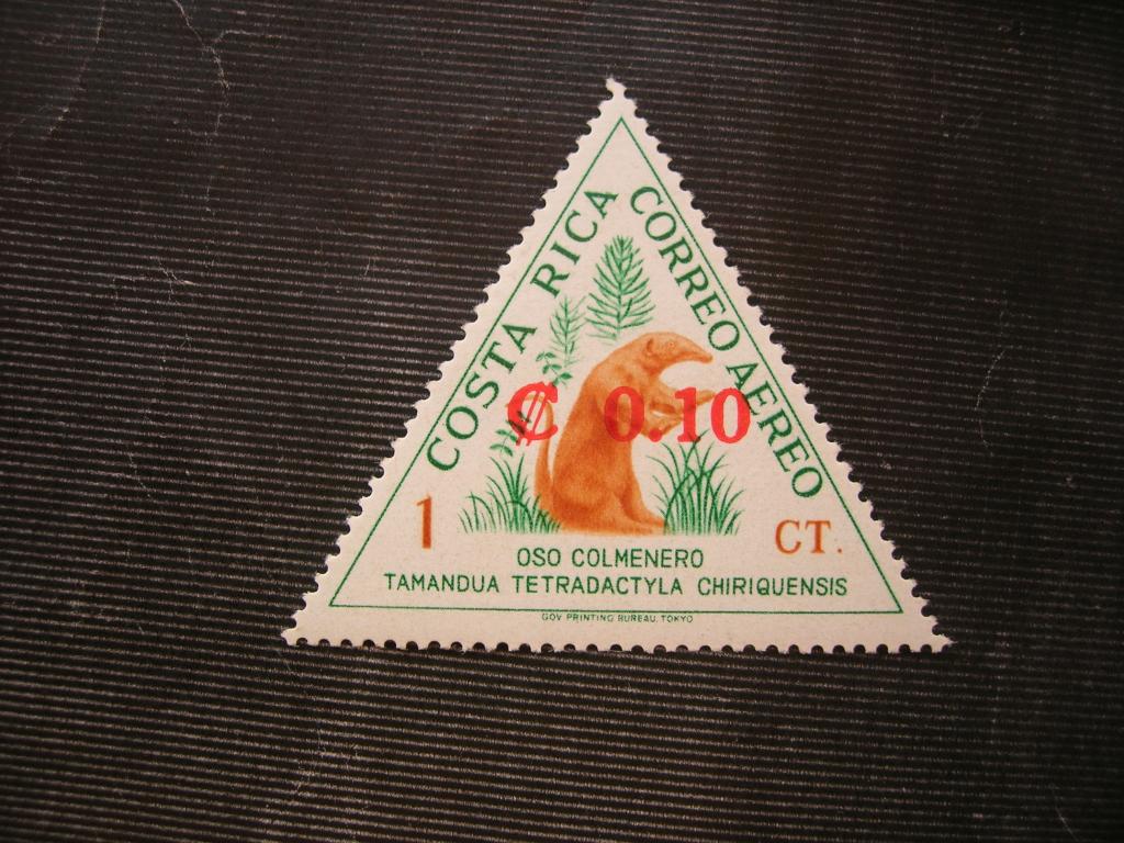 Коста-Рика 1963 фауна (муравьед)  MNH