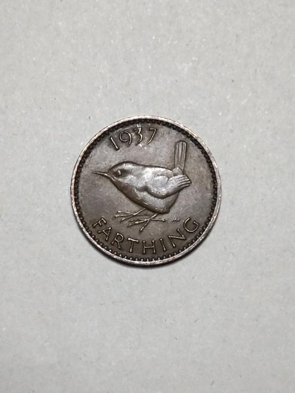 Великобритания. 1 фартинг 1937 год. Георг VI.