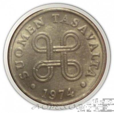 1 пенни 1974 Финляндия (холдер)