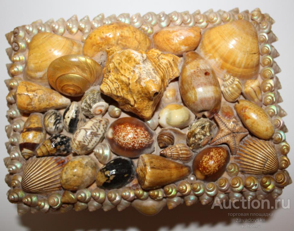 Шкатулка из красивых ракушек, СССР