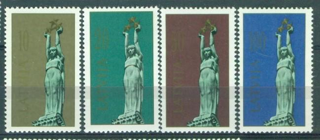 Латвия 1993 г.  стандарт часть серии Герб, символ Латвии негашеная**