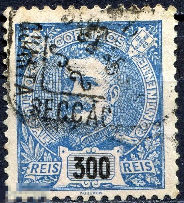 Португалия 1895 стандарт король  Mi 136A гашеная 