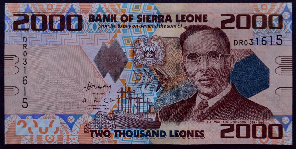 Сьерра-Леоне 2000 леоне 2010 год.UNC.