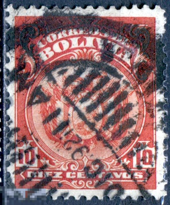 Боливия 1919 герб Mi 110 гашеная 