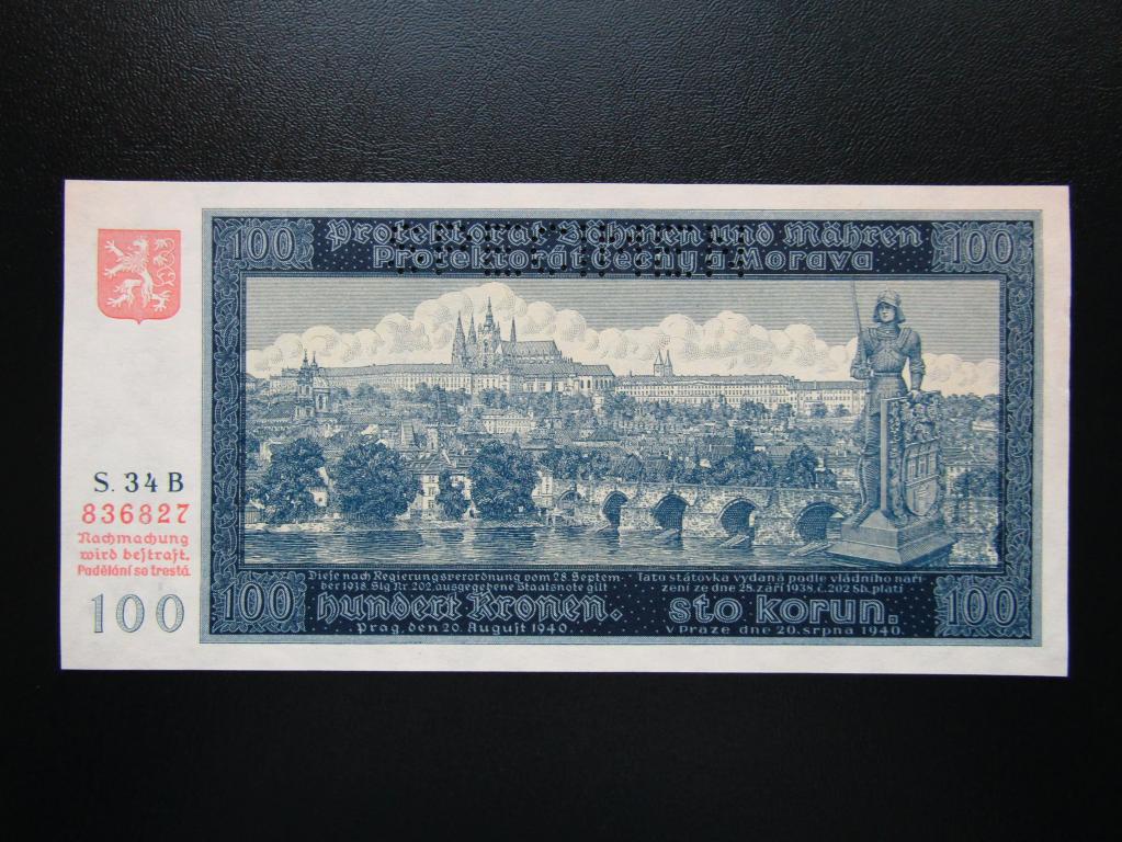 Банкноты Чехословакии. Банкнота Чехословакия 100. 20 Крон 1940. 100 Korun 1961,г.