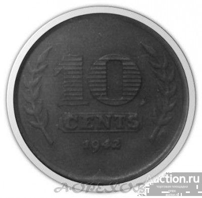 10 центов 1942 Нидерланды (холдер)