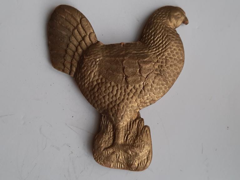 ЕЛОЧНАЯ ИГРУШКА КУРИЦА СТАРИННАЯ КАРТОН