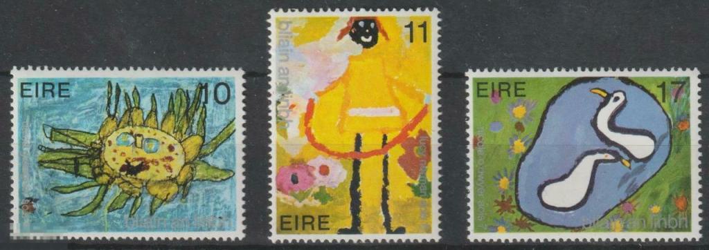 Ирландия 1979 Год ребенка рисунки детей Mi 401-403  ** 