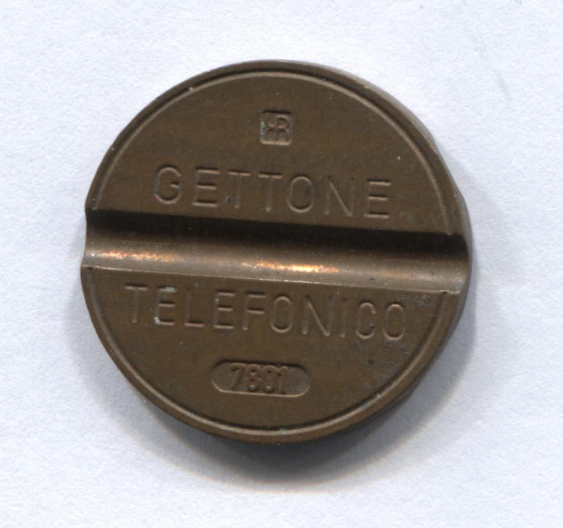 телефонный жетон Италия Gettone telefonico 7801