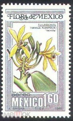 Мексика 1980 флора цветы  Mi 1706 ** 