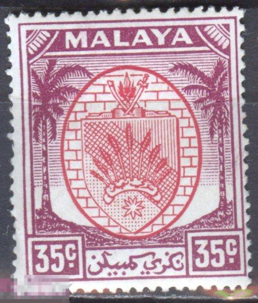 Малайя Негери-Сембилан колонии 1949-1955 герб Mi 56 MNH 