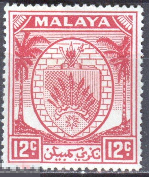 Малайя Негери-Сембилан колонии 1949-1955 герб Mi 50 MNH 