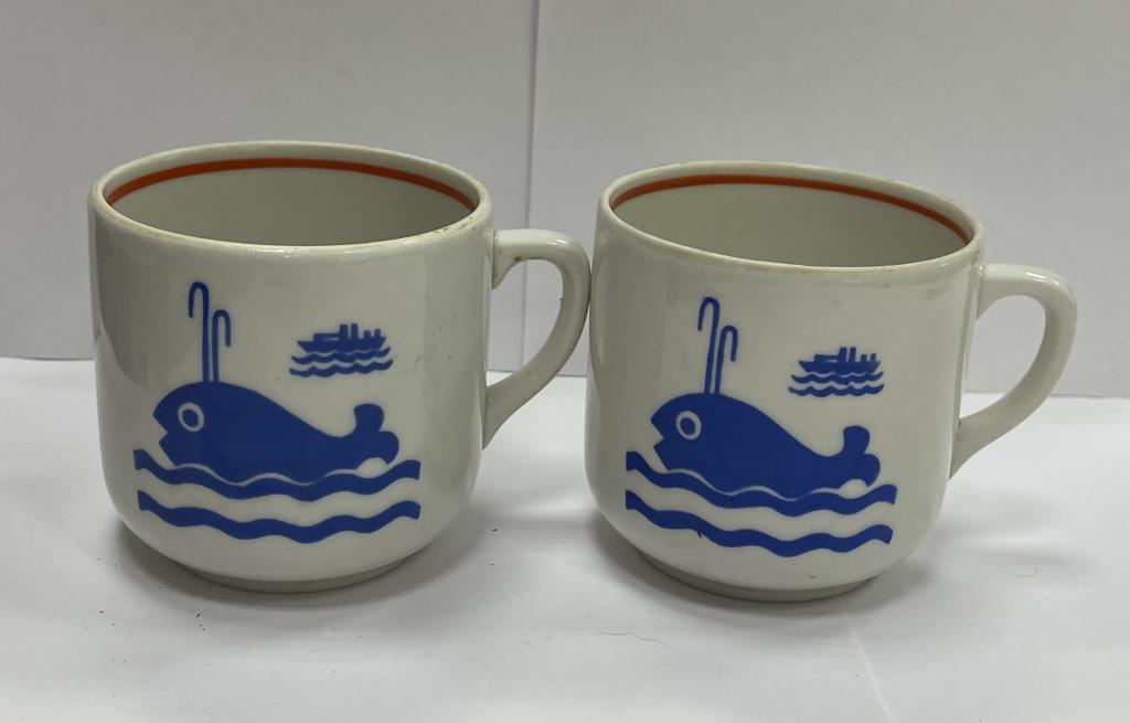 Кружка чашка Кит Вербилки ДФЗ Дмитровский фарфор СССР