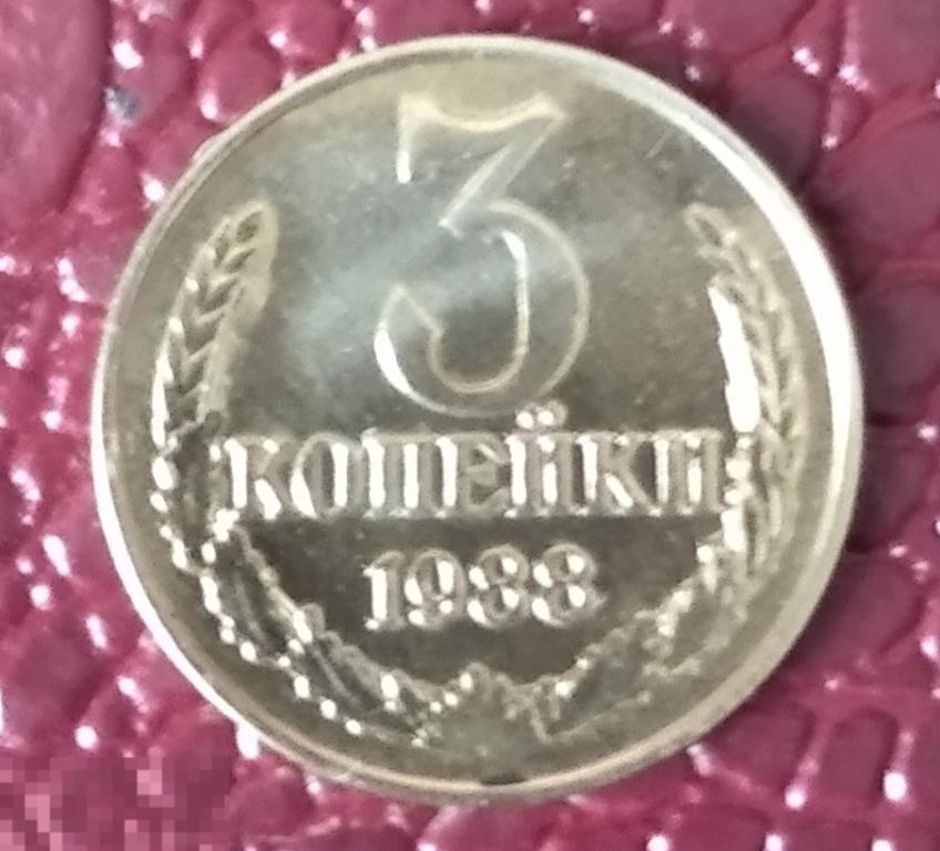 3 копейки 1988г   БЛЕСК 