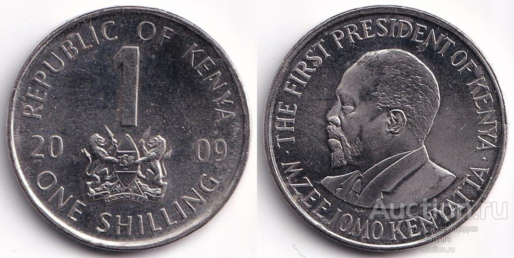 Кения - 1 шиллинг 2009 года - XF+ - KM# 34