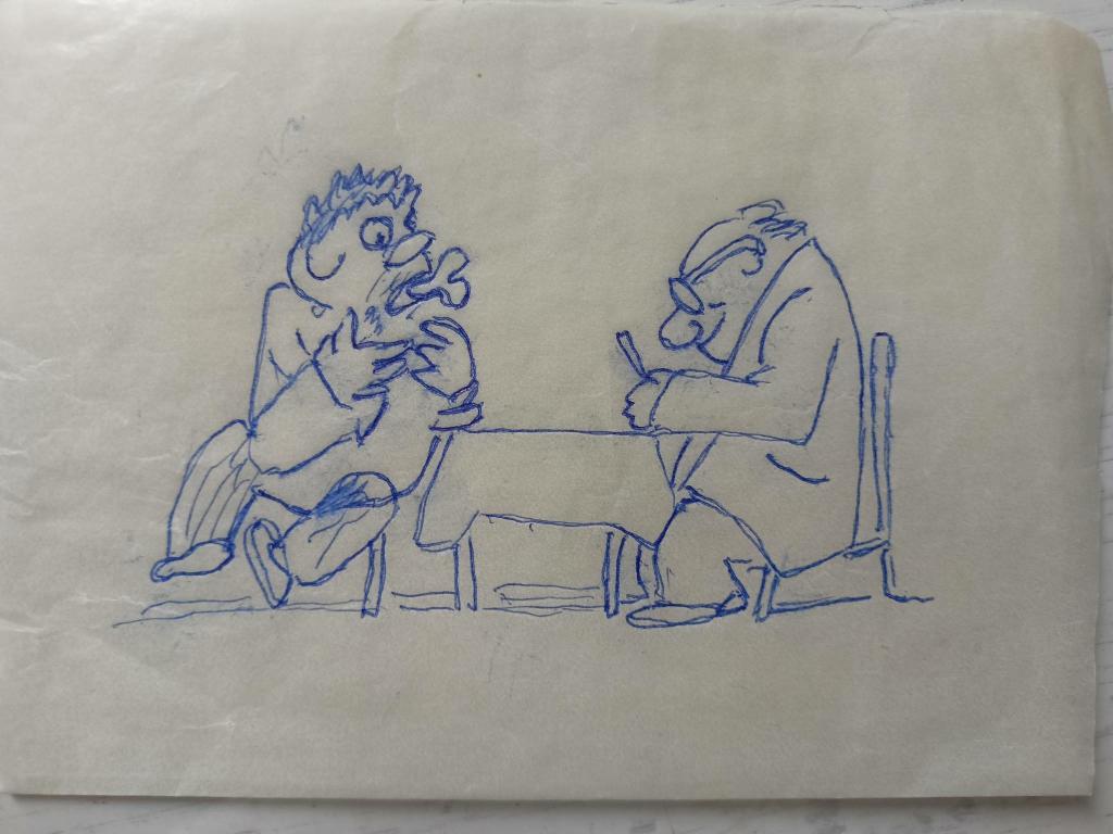 Обозненко Д.Г. (1930-2002)  На что жалуемся? Вариант рисунка