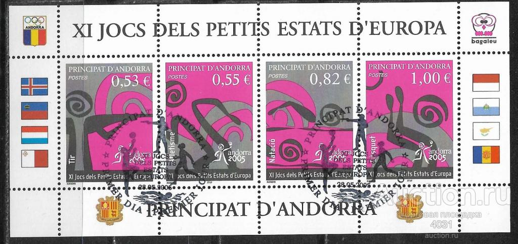 Андорра, фран. СГ  спорт, игры  Европы  бл **