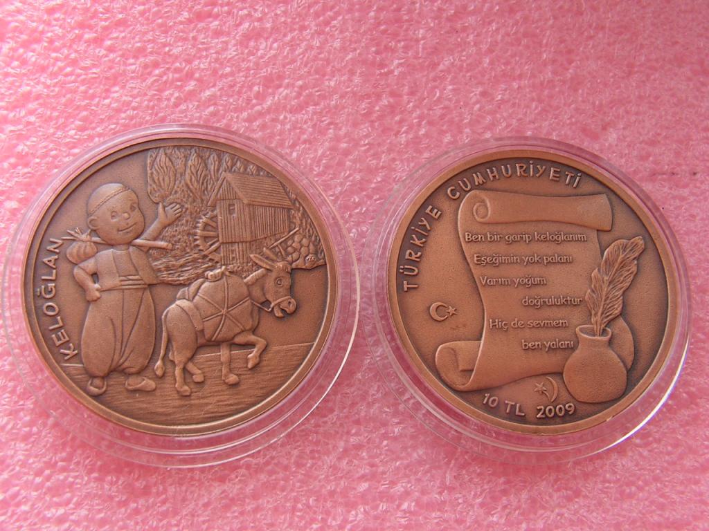 Турция 10 лир 2009 Кельоглан внучёк Насреддина Ходжи unc