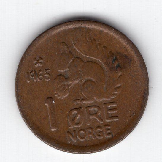 1 эре - Норвегия - 1965 - KM#403