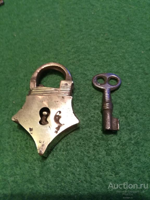 ЗАМОК РЕДКОЙ ФОРМЫ БРОНЗОВЫЙ РАБОЧИЙ