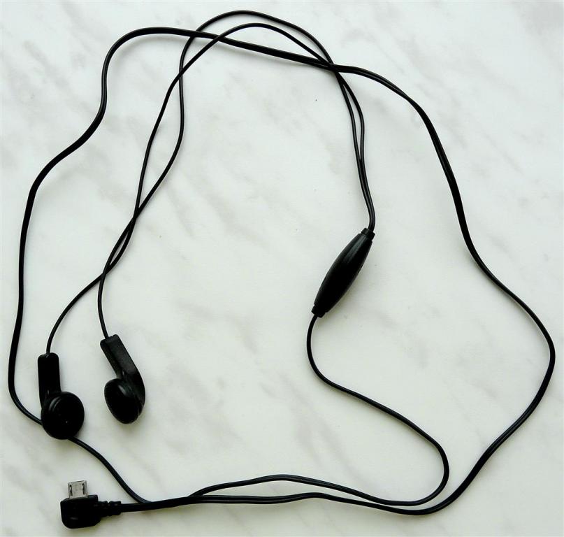Гарнитура для Сотового Проводная Наушники 118 см. Разъём Microusb Универсальные