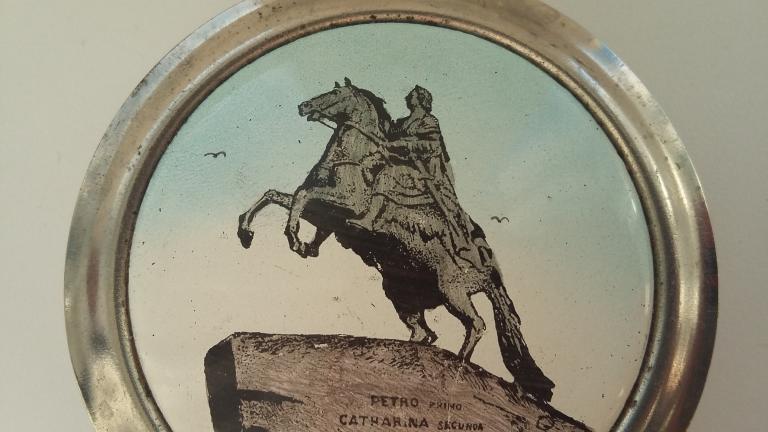 пудреница  пётр  зеркало эмаль