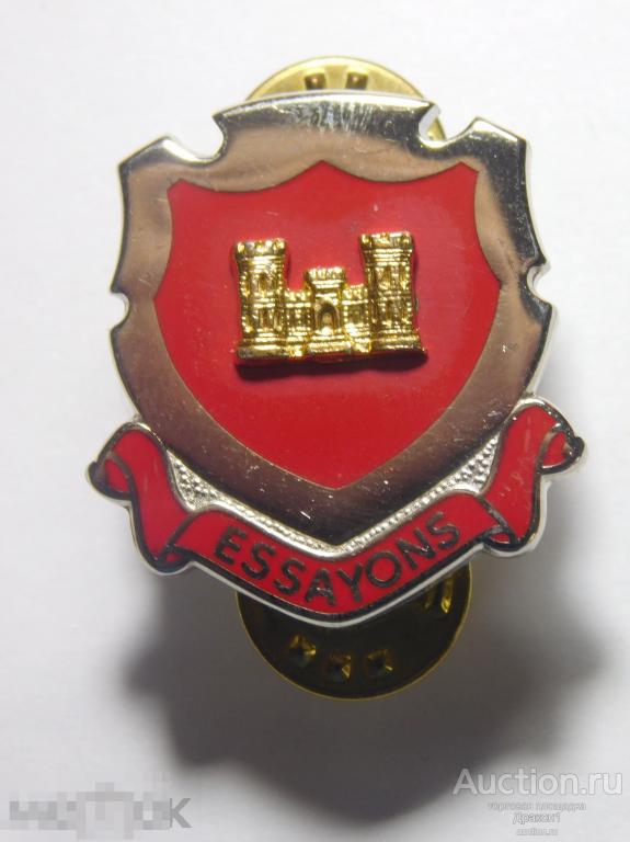 США.  Полковой знак.  Инженерный полк Инженерного Корпуса Армии США.