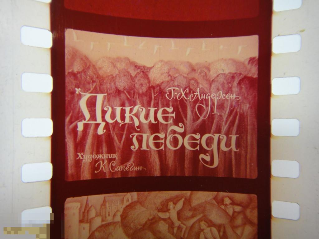 (WG) Диафильм Дикие лебеди 1974 Андерсен худ. Сапегин (кор. 18) 