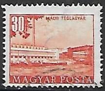 Венгрия. 1953. Здания Будапешта. Архитектура. Гашение.