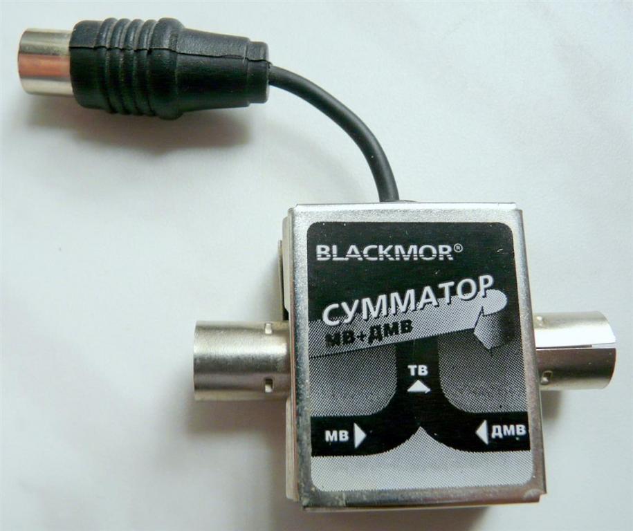 Антенный Сумматор МВ+ДМВ на 2 Антенны Blackmor 1 Шт.