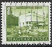 Венгрия. 1953. Здания Будапешта. Архитектура. Гашение.
