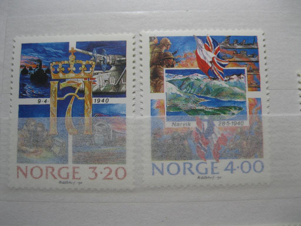 80-летие Победы ! Норвегия - Нарвик 1990. Полная серия.MNH.Очень красивые!