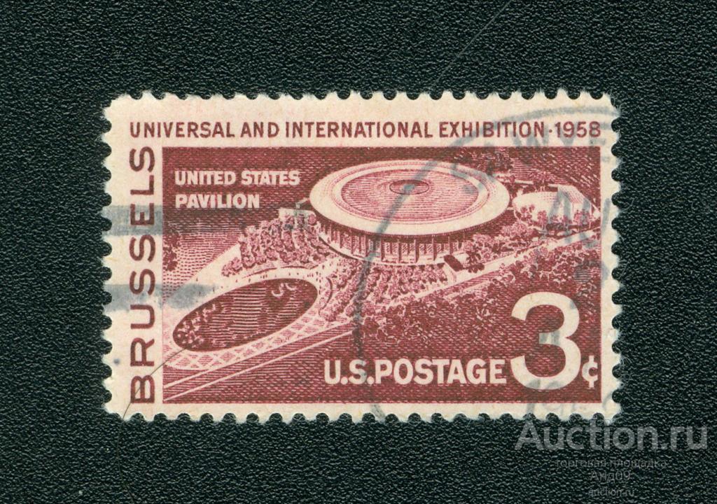 1958 г. США - Павильон США в Брюсселе (0385f)