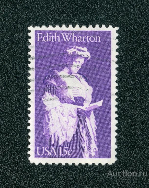 1980 г. США - Эдит Уортон, писательница (0383f)