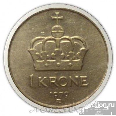 1 крона 1979 Норвегия (холдер)