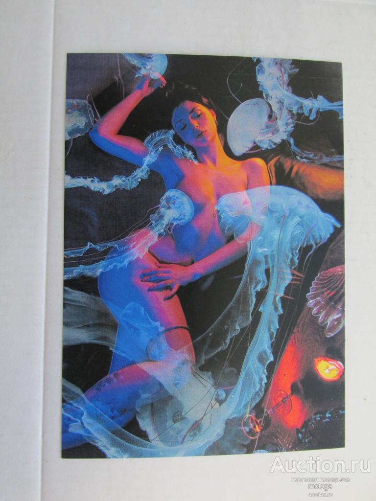 открытка эротика   гламур девушка  ню